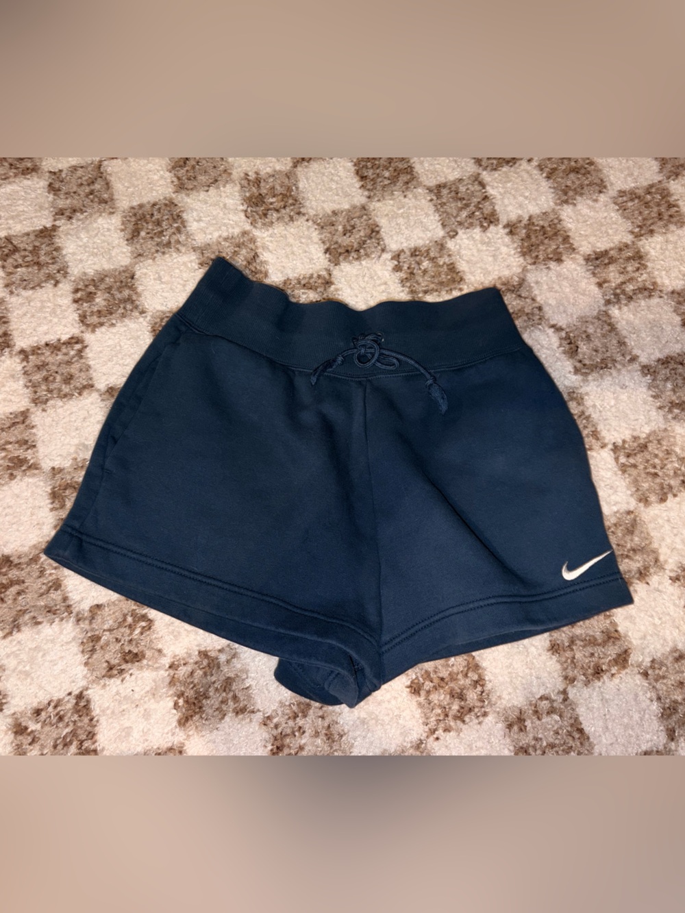 Nike Dark Blue Women's Sport Shorts with Swoosh